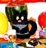 Изображение Прихватка, грелка  на чайник "Черный кот"