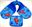 Picture of Double glove-mitt "Dori and Nemo"