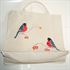 Picture of Eco bags with handmade painting "Bullfinch"