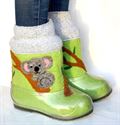 Picture of Hand felt boots with hand-painted, 22-23 см