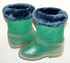 Picture of  Children's felt boots hand made with fur, 17 cm