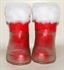 Picture of felt boots  for kids hand made with fur, 19 cm