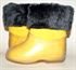 Picture of felt boots  for kids hand made with fur, 19 cm
