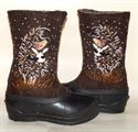 Picture of Handmade felt boots "Hedgehog in the fog", 26-28 cm