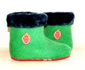 Picture of Hand painted homemade felt boots with fur
